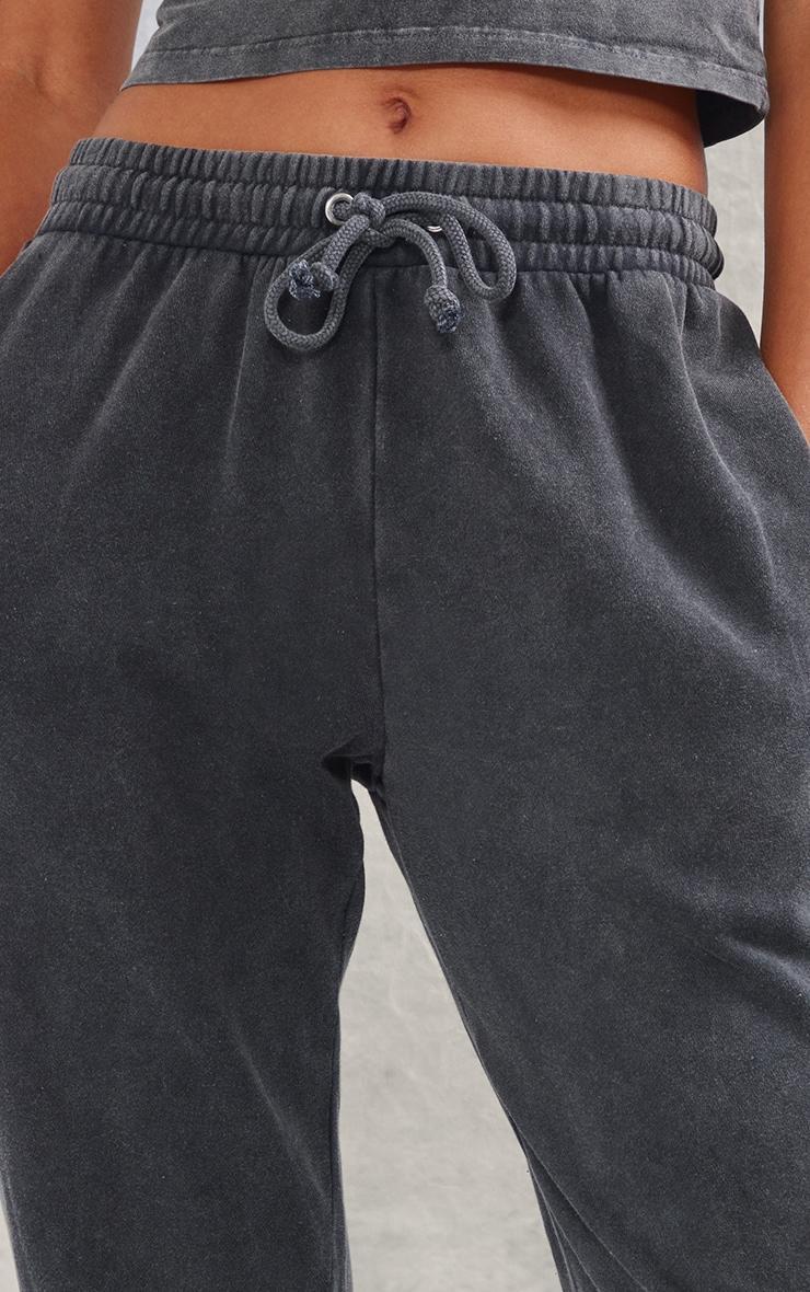 Charcoal High Waisted Cuffed Sweatpants Product Image