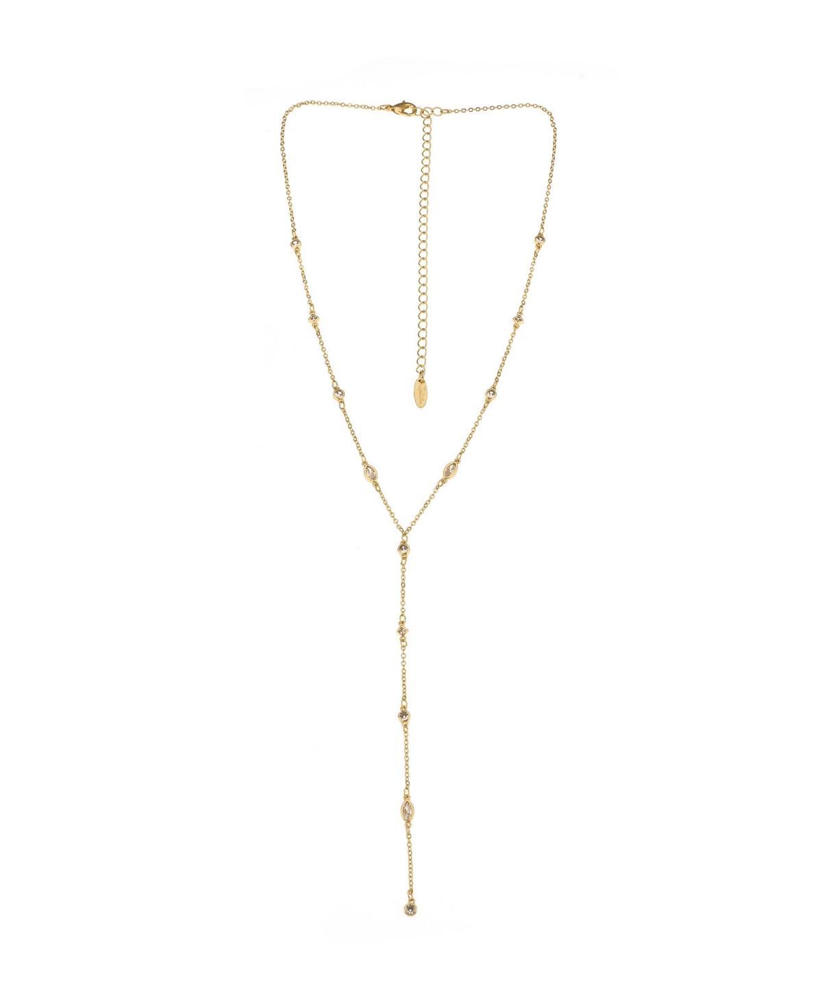 Ettika Dainty Cubic Zirconia Y-Necklace Product Image