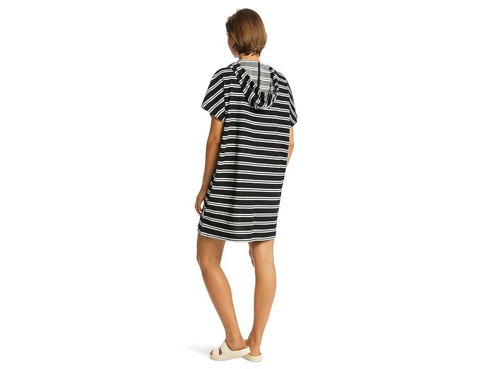 SEA LEVEL SWIM Surf Terry Surf Poncho White Stripe) Women's Swimwear Product Image