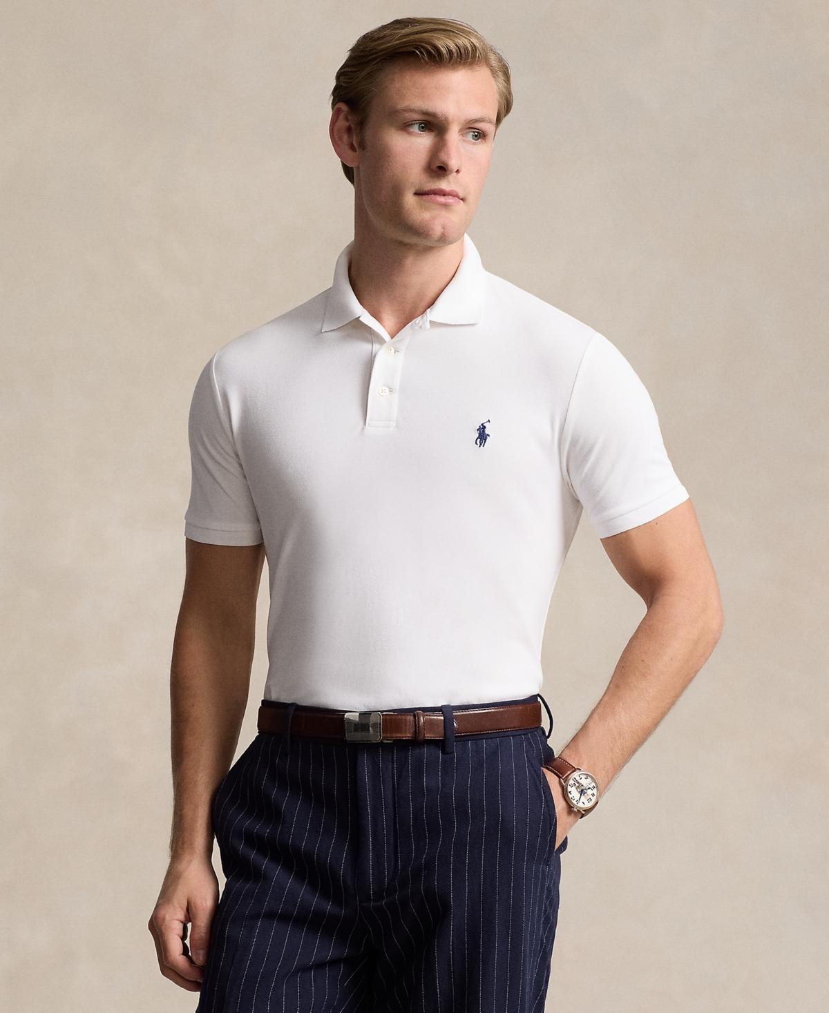 Men's Classic-Fit Stretch Mesh Polo Shirt Product Image