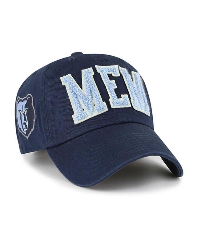 Mens 47 Brand Navy Memphis Grizzlies Hand Off Clean Up Adjustable Hat Product Image