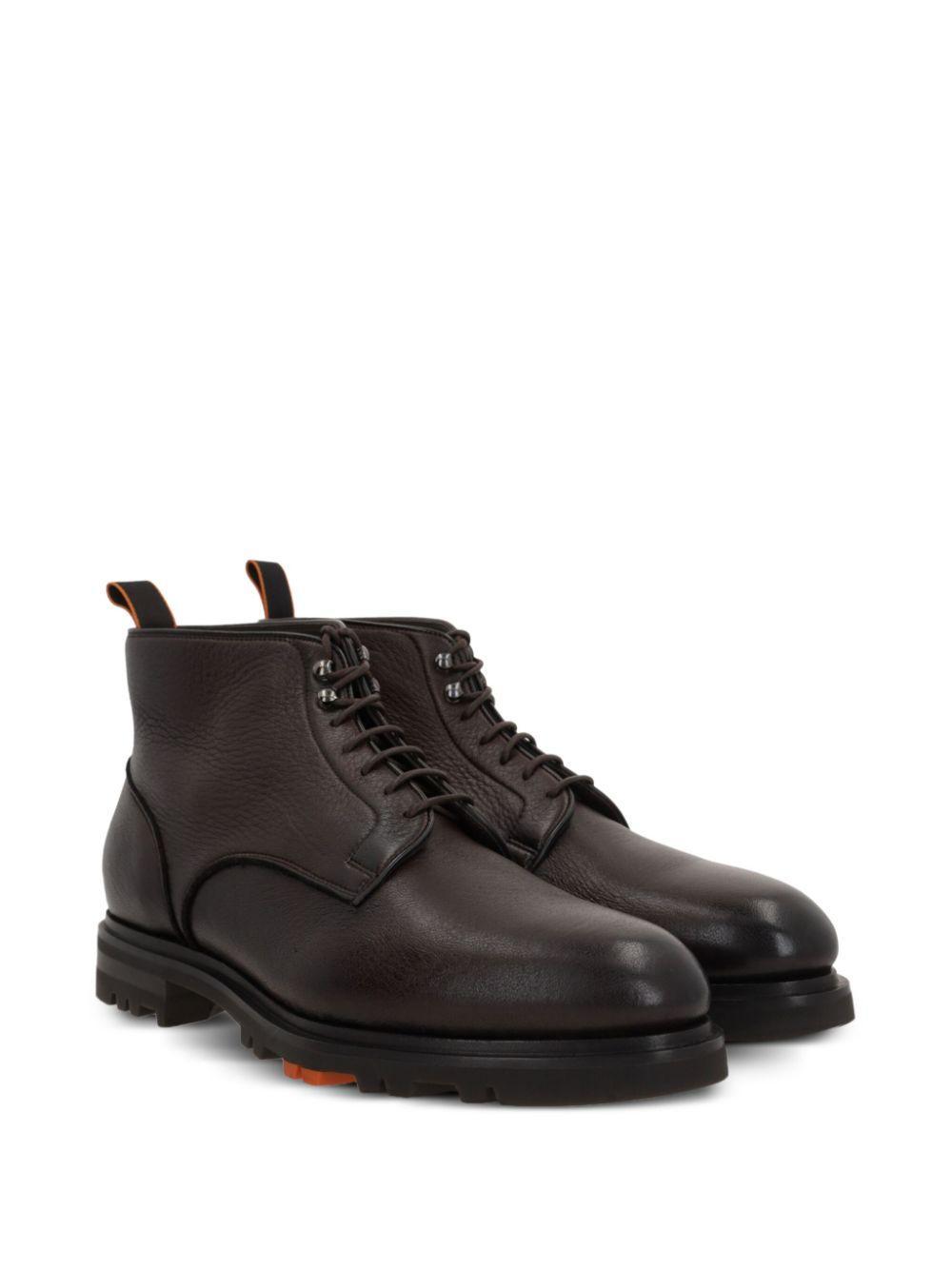 SANTONI Boots In Brown Product Image