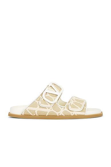 Valentino Garavani VLOGO Toile Iconographe Slide Sandal Product Image