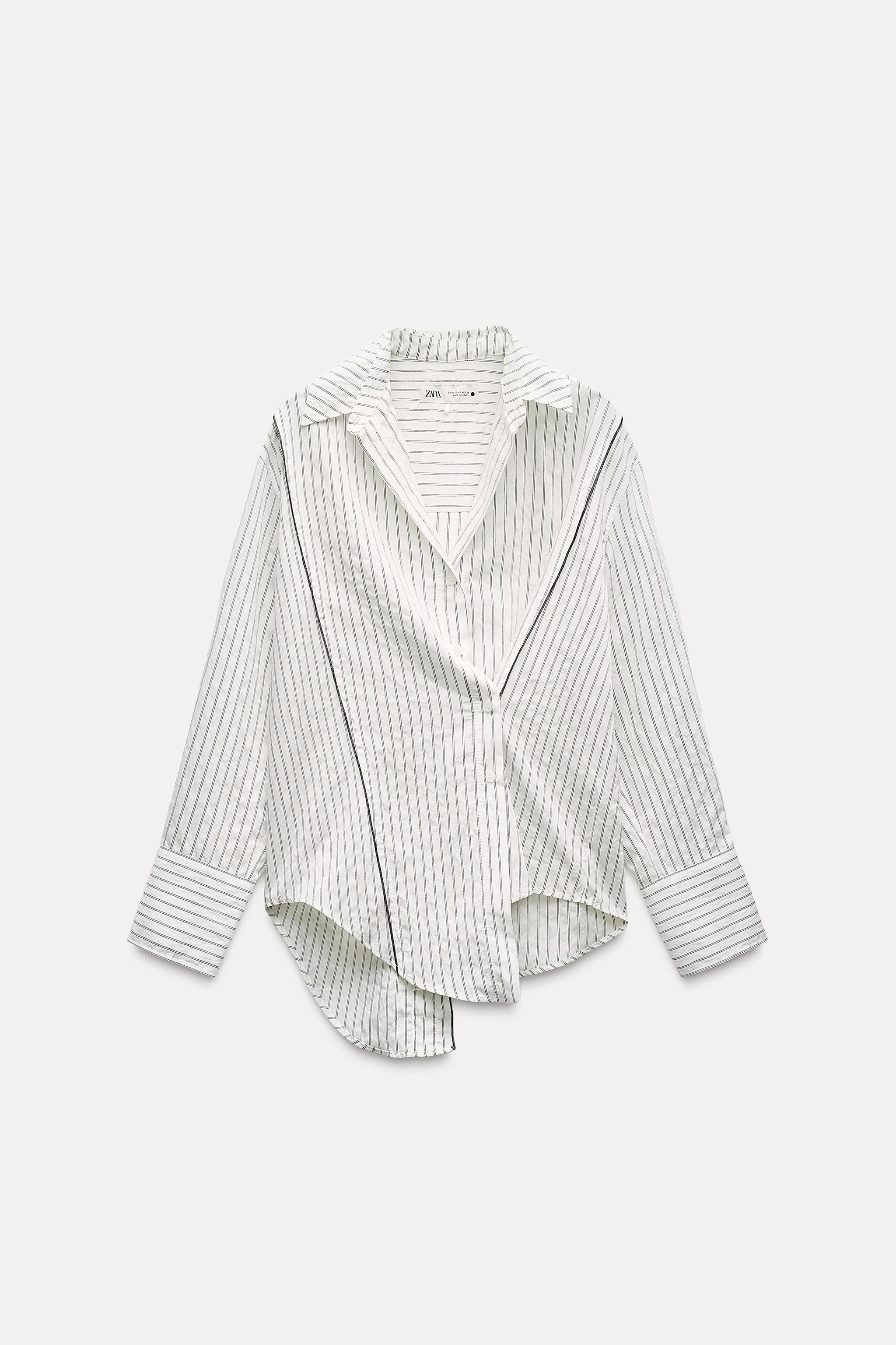 ZW COLLECTION MULTIPOSITIONAL STRIPED SHIRT Product Image