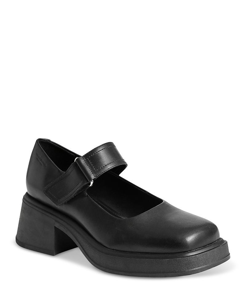 Vagabond Womens Dorah Square Toe Ankle Strap Flats Product Image