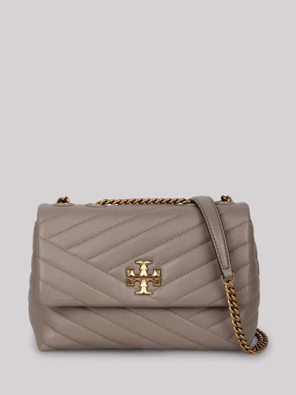 Small Kira Chevron-quilted Shoulder Bag In Grey Product Image