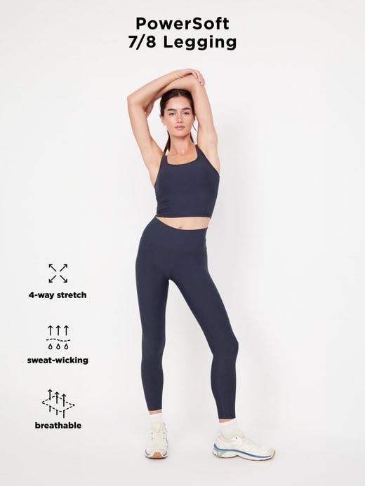 High-Waisted PowerSoft 7/8 Leggings Product Image