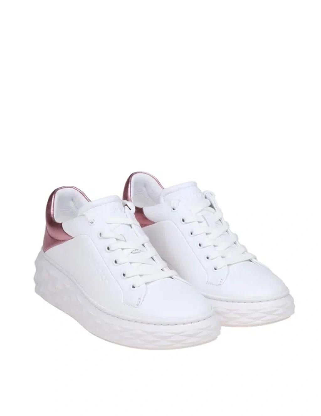 JIMMY CHOO Sneakers  Woman Color White In Black Product Image