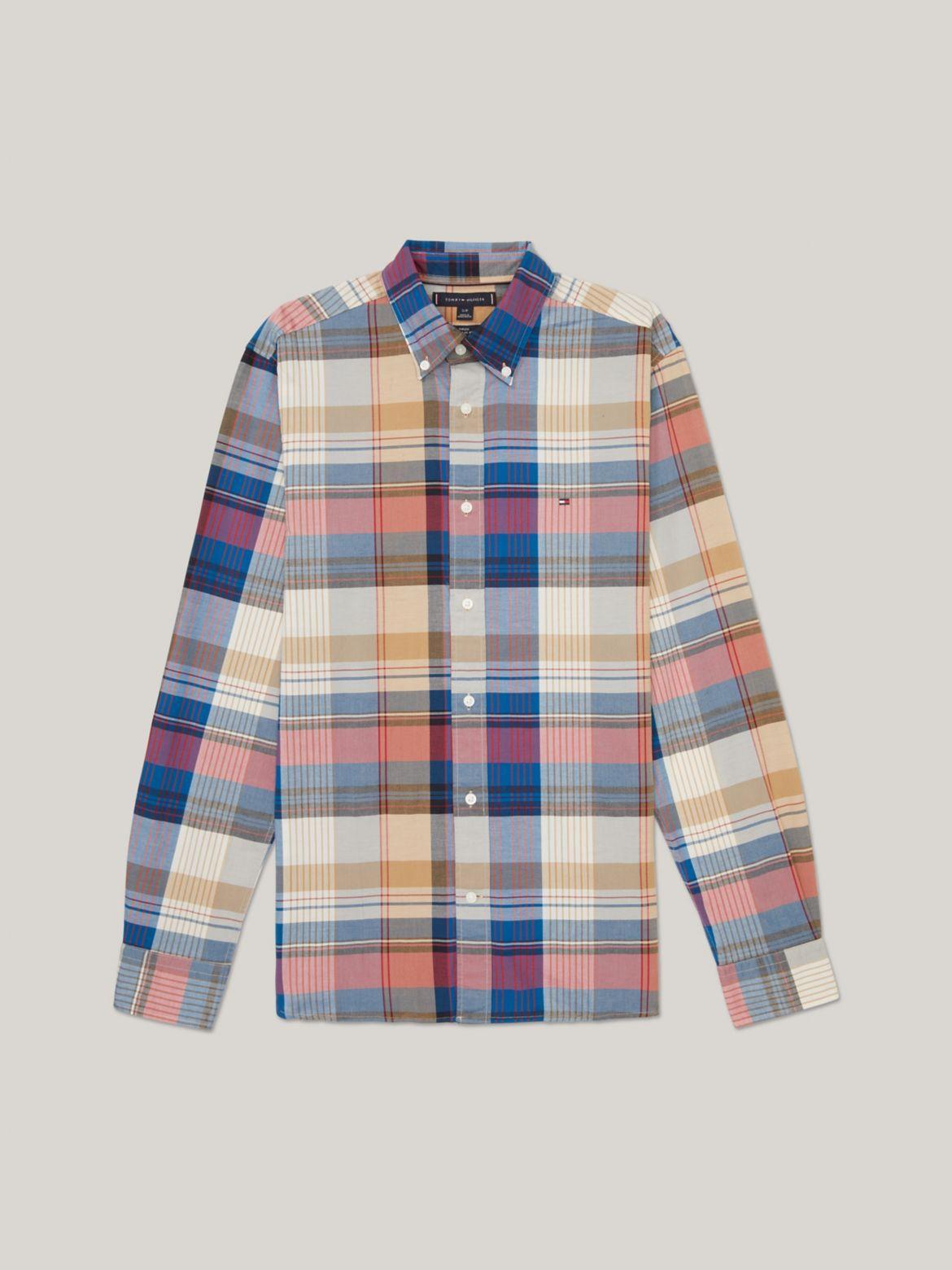 Tommy Hilfiger Men's Regular Fit Check Poplin Shirt Product Image