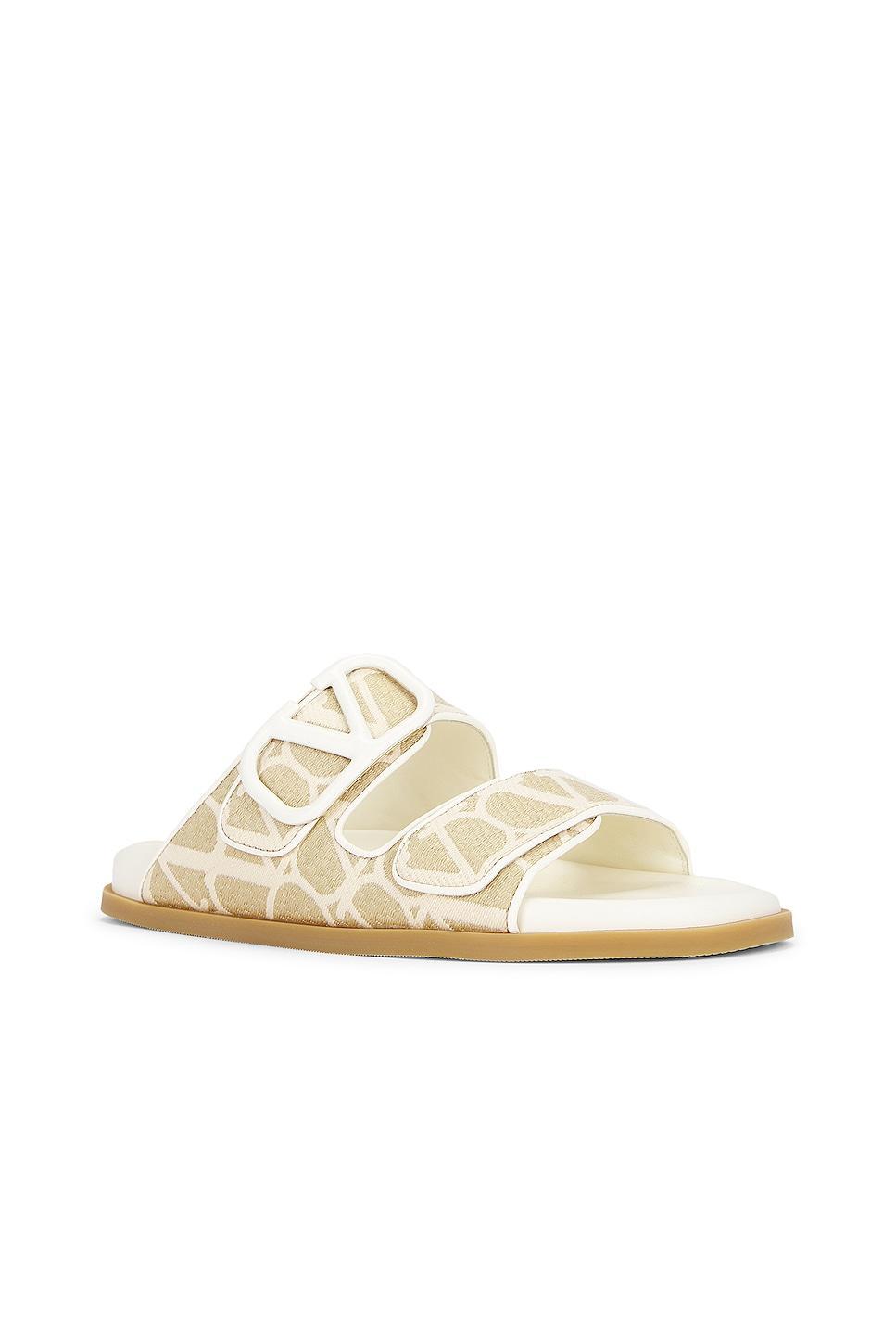 Valentino Garavani VLOGO Toile Iconographe Slide Sandal product image