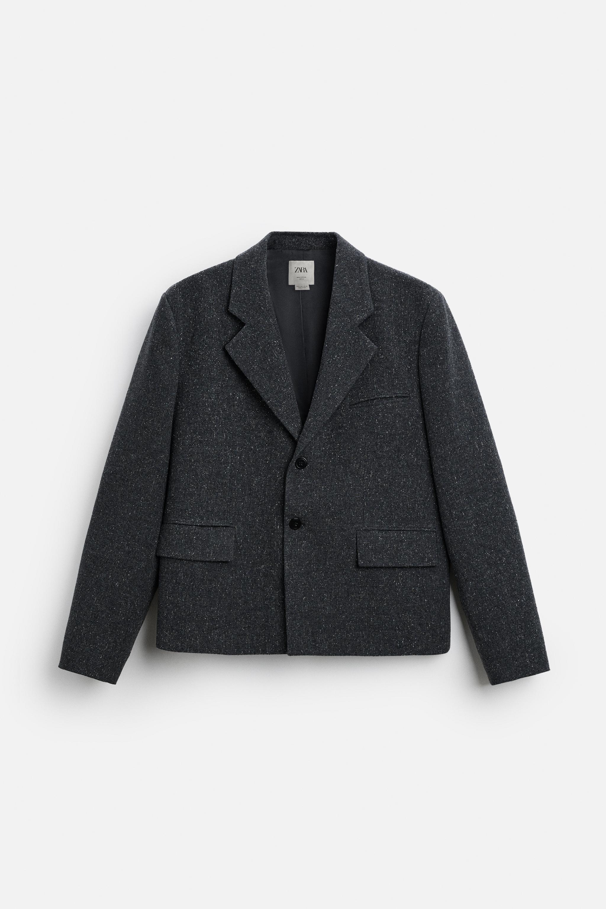 BOUTONNÉ TEXTURED SUIT JACKET Product Image