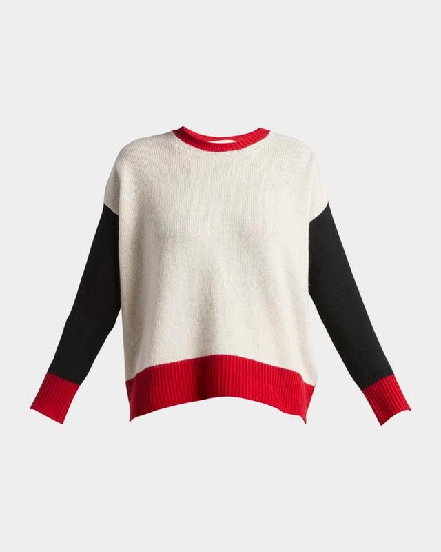 Colorblock Cashmere Sweater Product Image