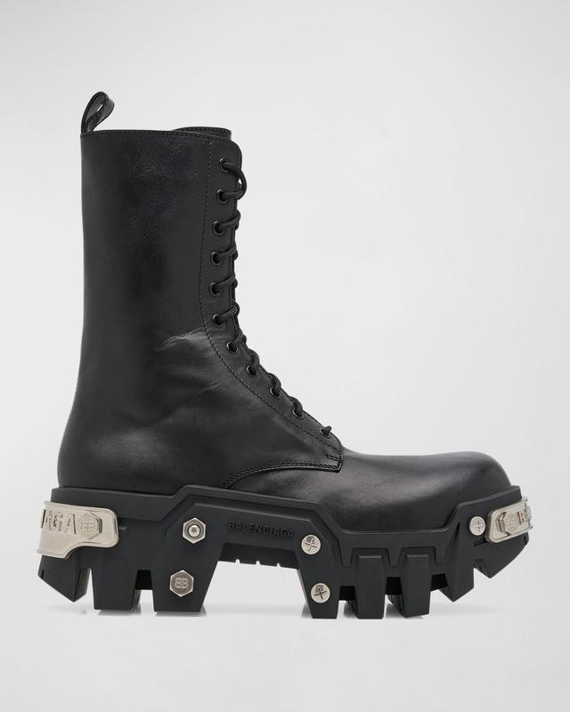 Men's Bulldozer Platform Lace-Up Boots Product Image