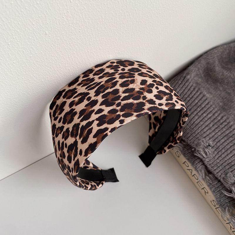 Leopard Print Fabric Headband Product Image