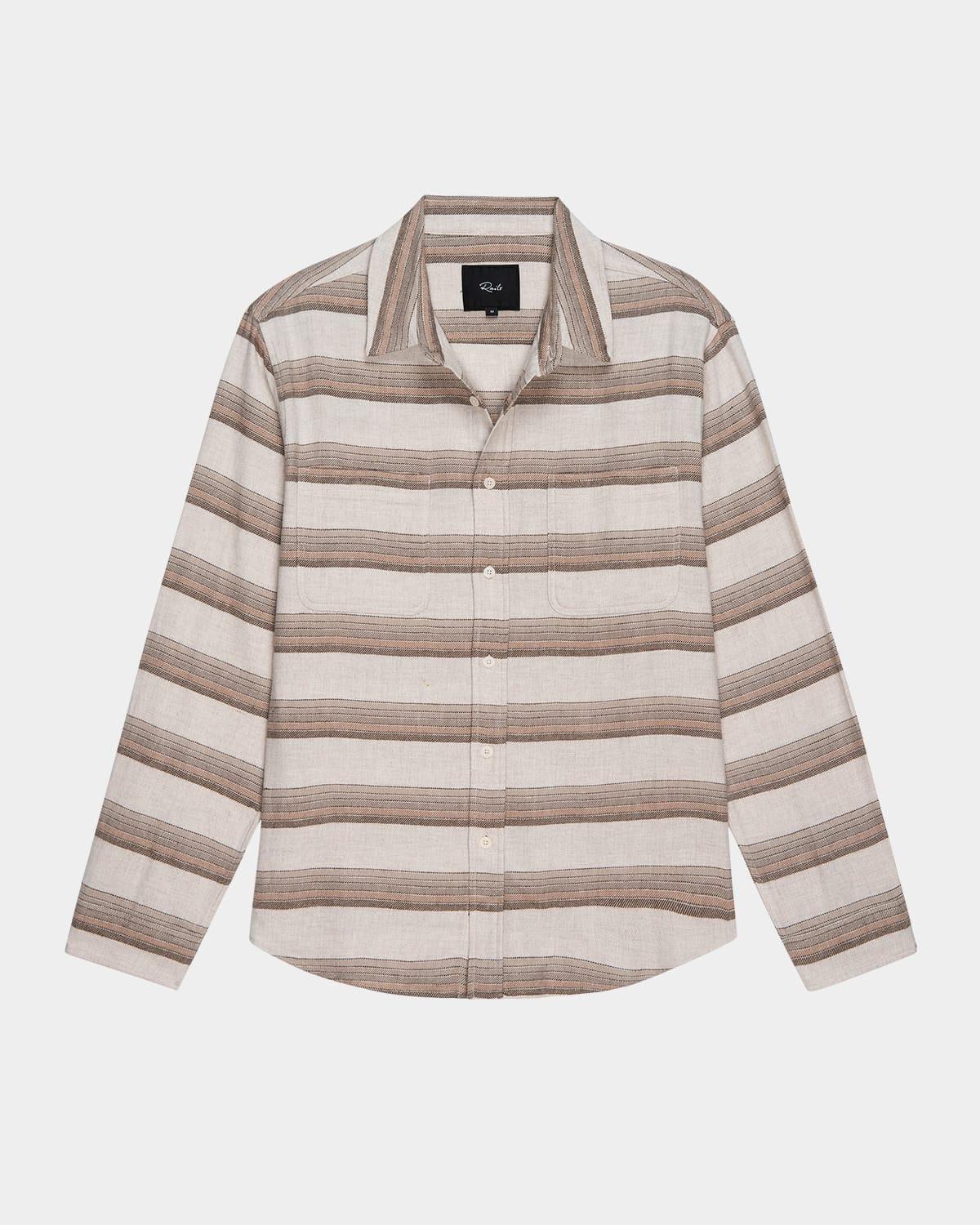 Men's Ivan Striped Button-Down Shirt Product Image