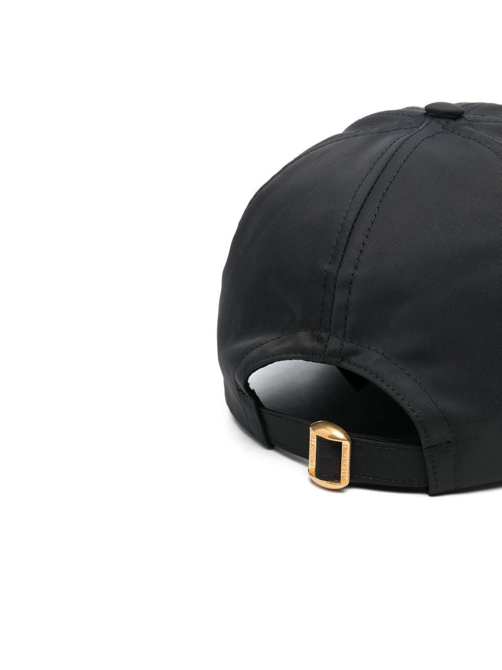 Vlogo Embellished Twill Baseball Cap In Black Product Image