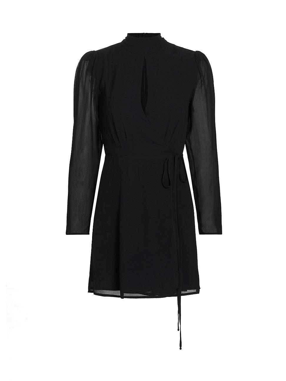 Womens Ottessa Long-Sleeve Surplice Minidress Product Image