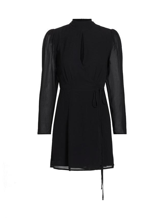 Womens Ottessa Long-Sleeve Surplice Minidress Product Image