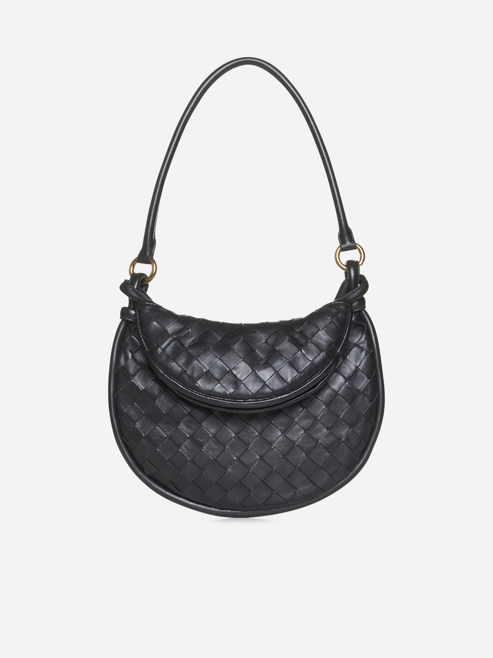 Black Intrecciato Flap Shoulder Bag Product Image