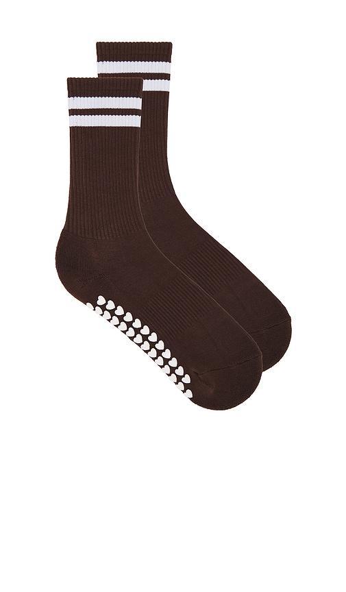 Striped Tube Grip Sock Product Image