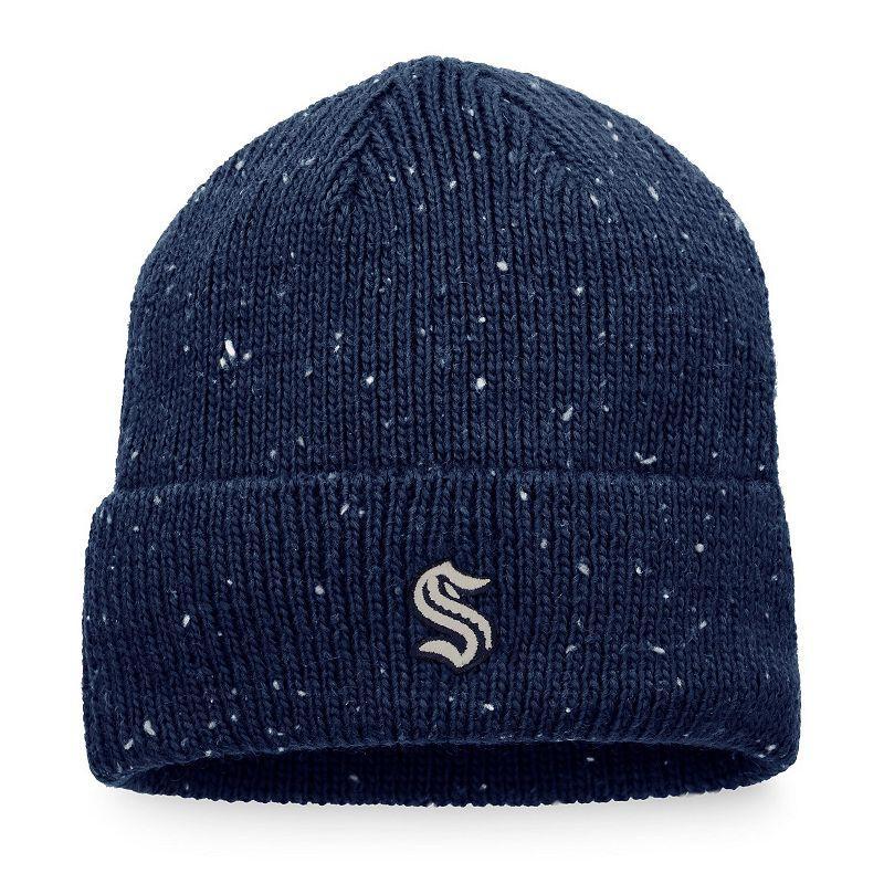 Mens Fanatics Branded Deep Sea Blue Seattle Kraken Authentic Pro Rink Pinnacle Cuffed Knit Hat Product Image