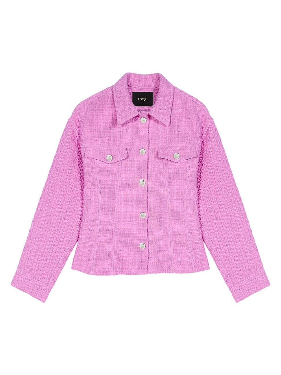 Womens Fitted Tweed Jacket Product Image