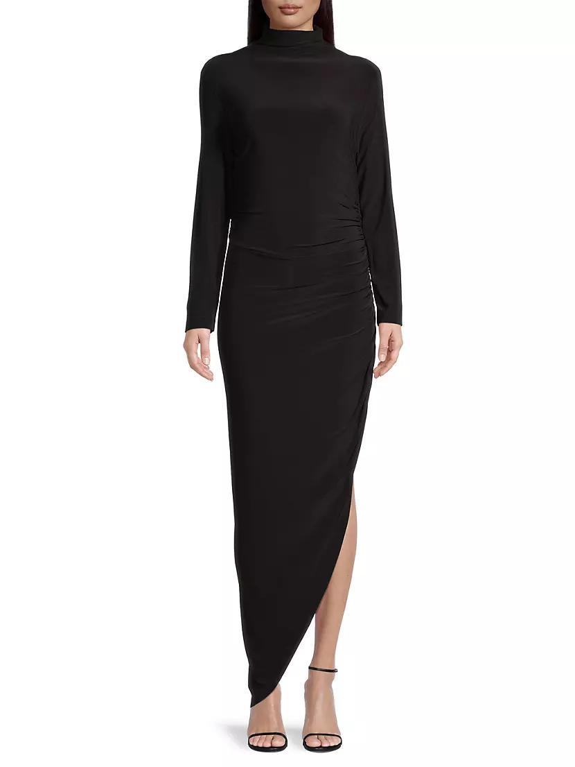 Draped Turtleneck Gown Product Image