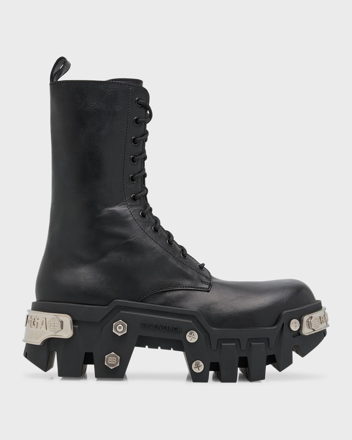 Mens Bulldozer Platform Lace-Up Boots Product Image