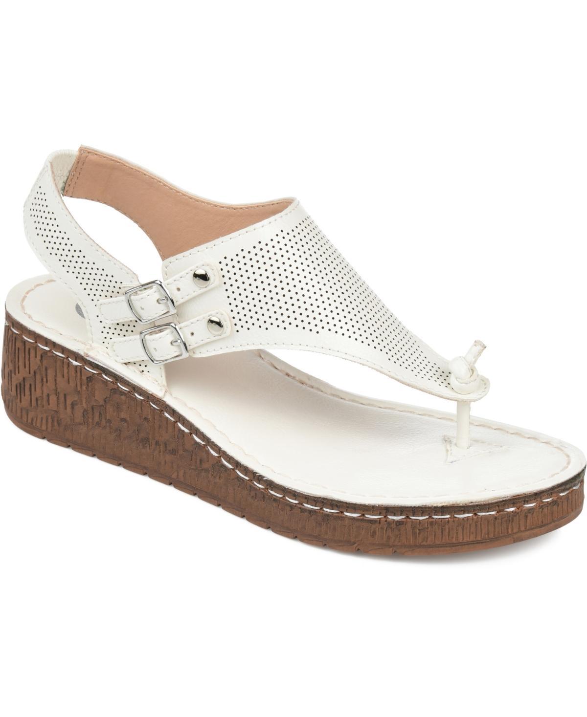 Journee Collection Mckell Womens Wedge Sandals Product Image