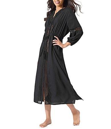 Tommy Bahama Sunlace Tie Waist 34 Sleeve Swim Cover Product Image