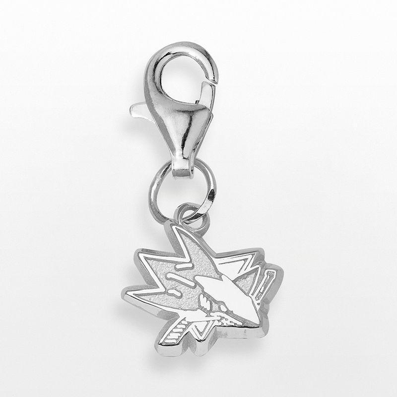 LogoArt San Jose Sharks Sterling Silver Logo Charm, Womens Product Image