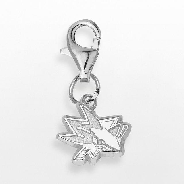 LogoArt San Jose Sharks Sterling Silver Logo Charm, Womens Product Image