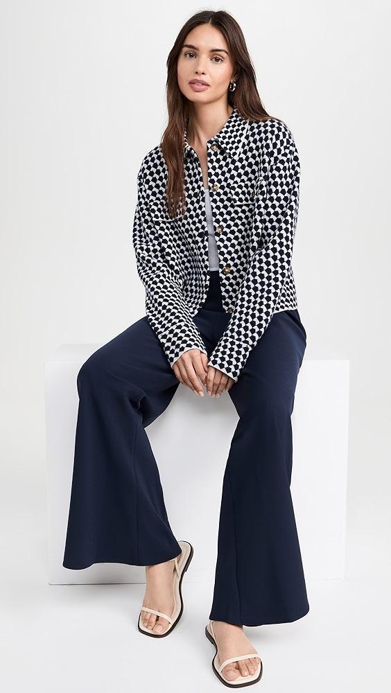 La Ligne Patterned Cropped Jane Jacket | Shopbop Product Image