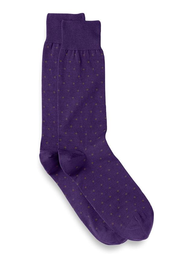 Dot Cotton Blend Sock - Purple Multi Product Image