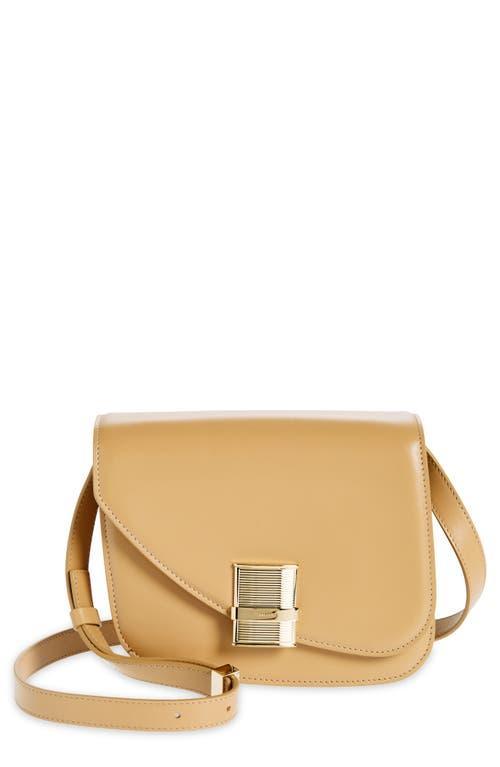 Ferragamo Fiamma Asymmetric Leather Crossbody Product Image