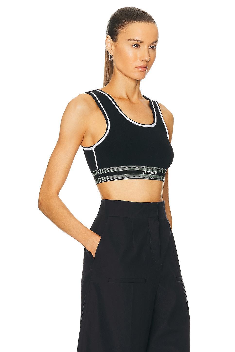 Loewe Cropped Tank Top Black. (also in ). Product Image