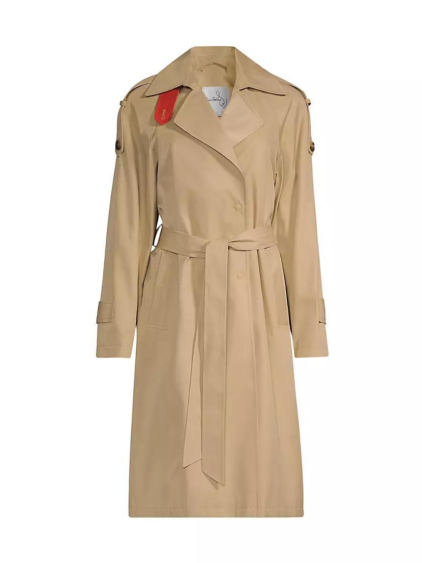 Cotton-Blend Belted Trench Coat product image