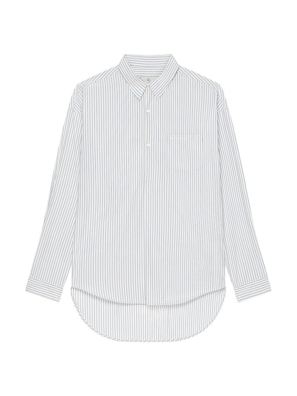 Mens Oversized Asymmetrical Shirt in Cotton Product Image