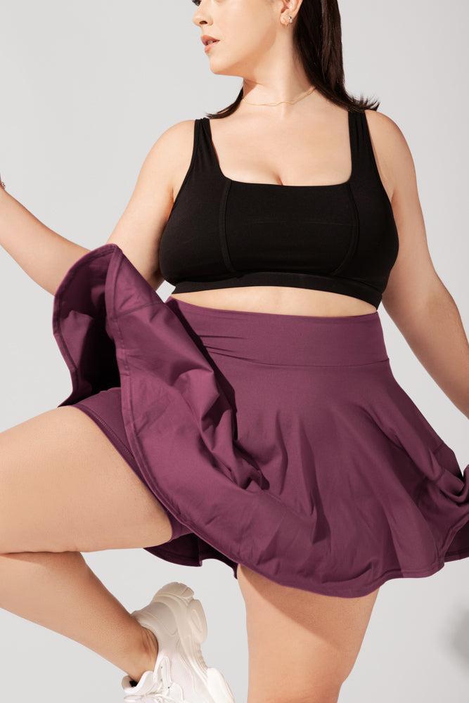 Twirl Skort - Plum Product Image