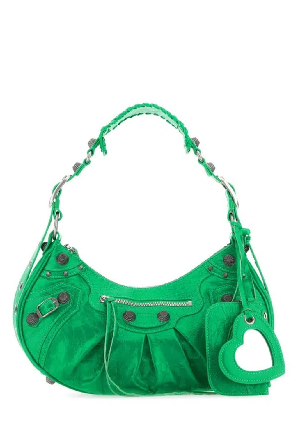 BALENCIAGA Le Caracole Xs Shoulder Bag In Green Product Image