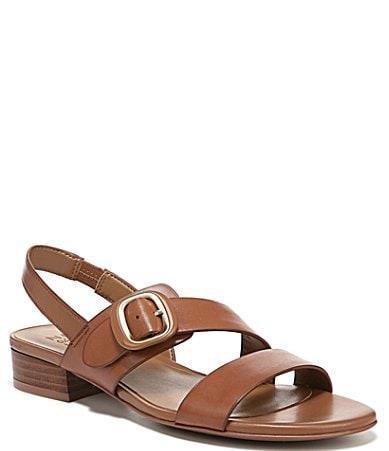 Naturalizer Meesha Leather Banded Buckle Detail Slingback Sandals Product Image