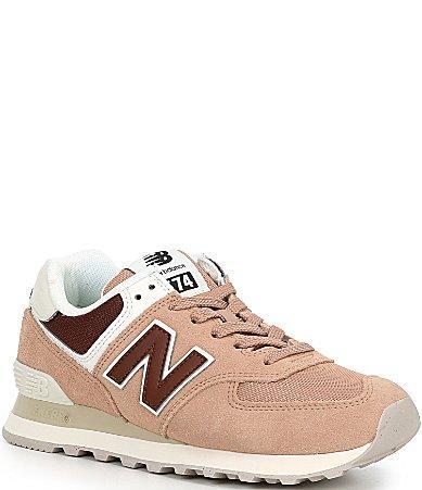 New Balance Womens 574 Lifestyle Suede Retro Sneakers Product Image