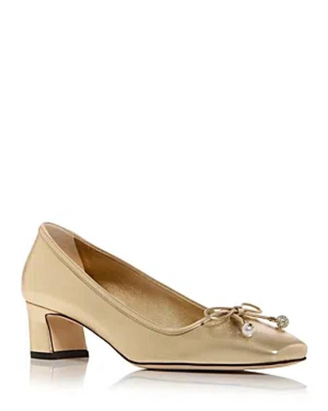 Women's Elme 45 Square Toe Pumps In Gold Product Image