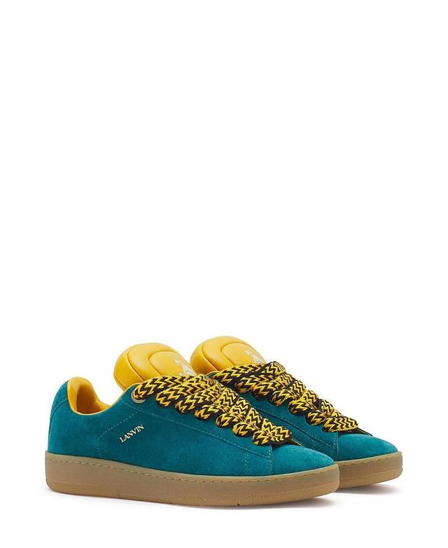 Lanvin X Future Womens Hyper Curb Sneakers In Leather And Suede Product Image