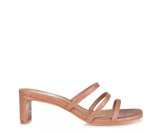 Journee Collection Hariett Womens High Heel Sandals Pink Product Image