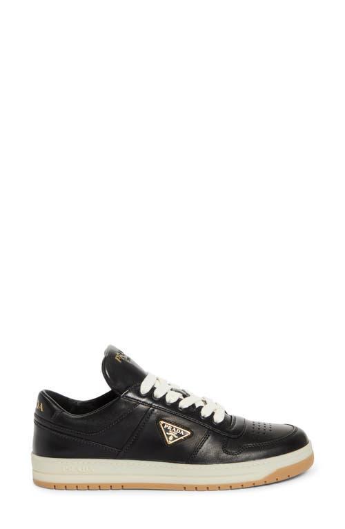 Leather Low-top Sneakers In Black Product Image