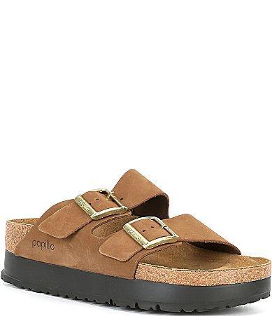 Papillio by Birkenstock Womens Arizona Suede Nubuck Platform Sandals Product Image