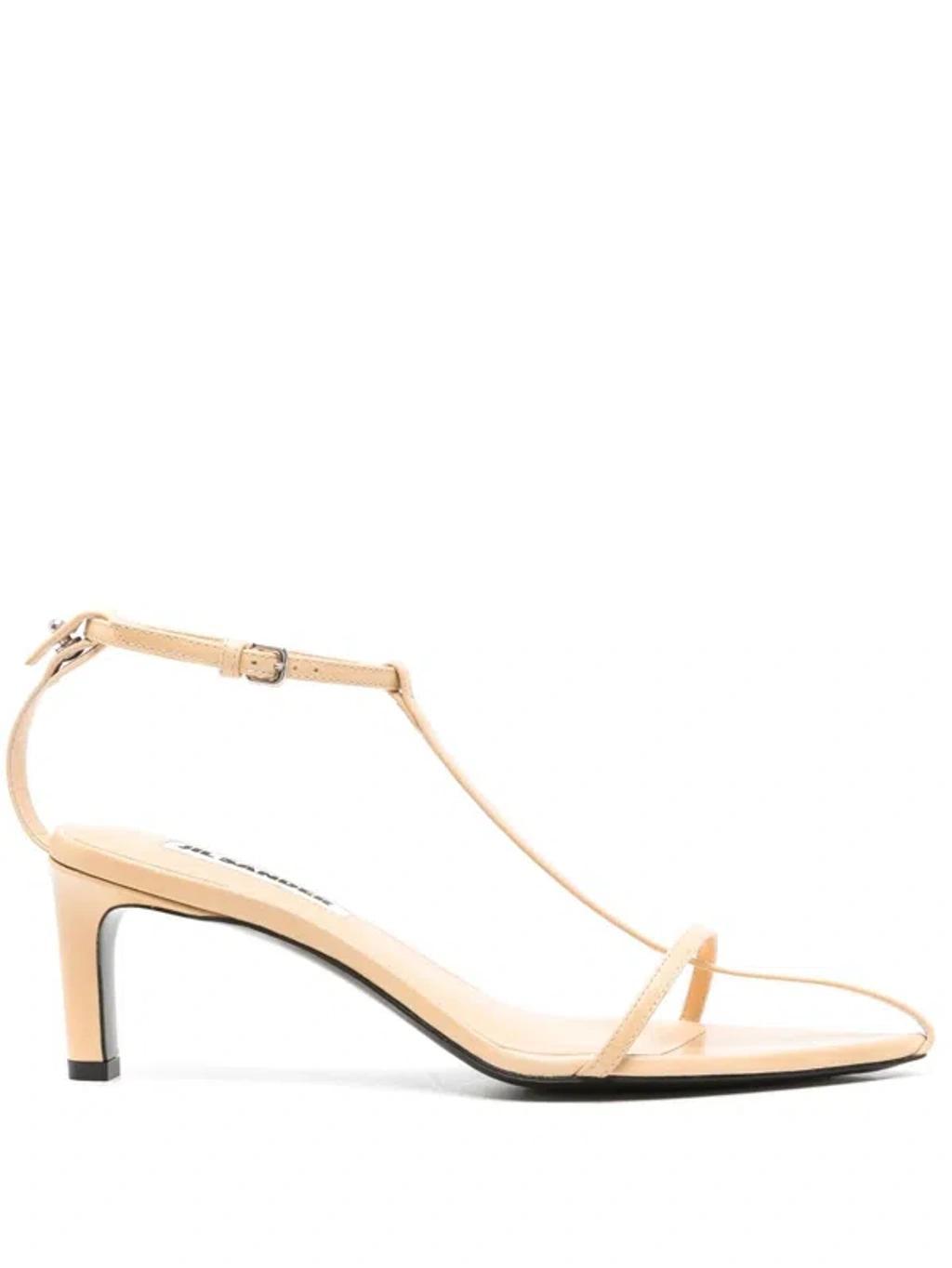 Leather Sandals In Neutrals product image