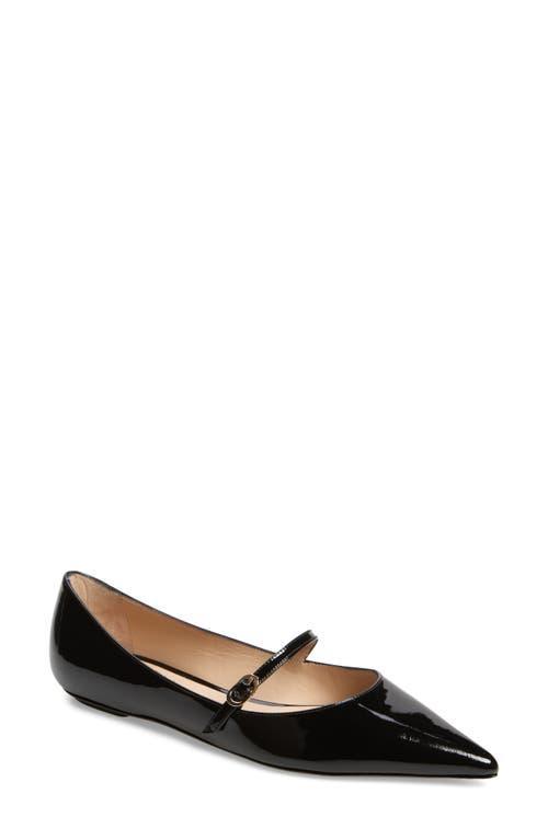 Emilia Mary Jane Flat In Black Product Image