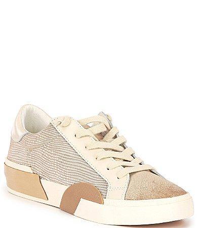 Dolce Vita Zina Dune Embossed Leather Retro Sneakers Product Image